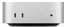 Mac mini, front view, silver enclosure, two USB-C ports, headphone jack.